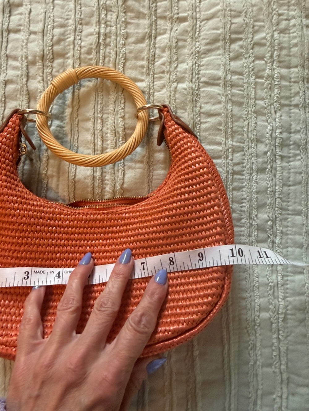a new day Orange Woven Ring-Handle Clutch - Picture 4 of 6